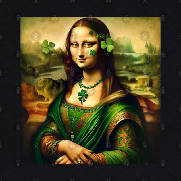 Mona Lisa's Irish Charm: St. Patrick's Day Celebration by Edd Paint Something